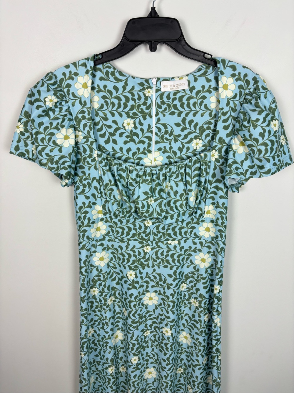 Smith & Quinn Floral Square Neck Midi Dress Size M - Picture 3 of 12
